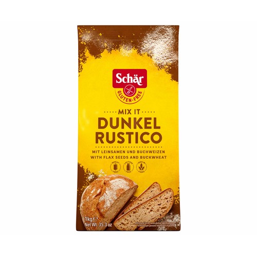 SCHÄR Harina para pan rústico sin gluten 1 kg.