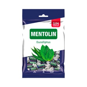 Caramelos con sabor a eucalipto sin azúcar con edulcorantes 115 g.