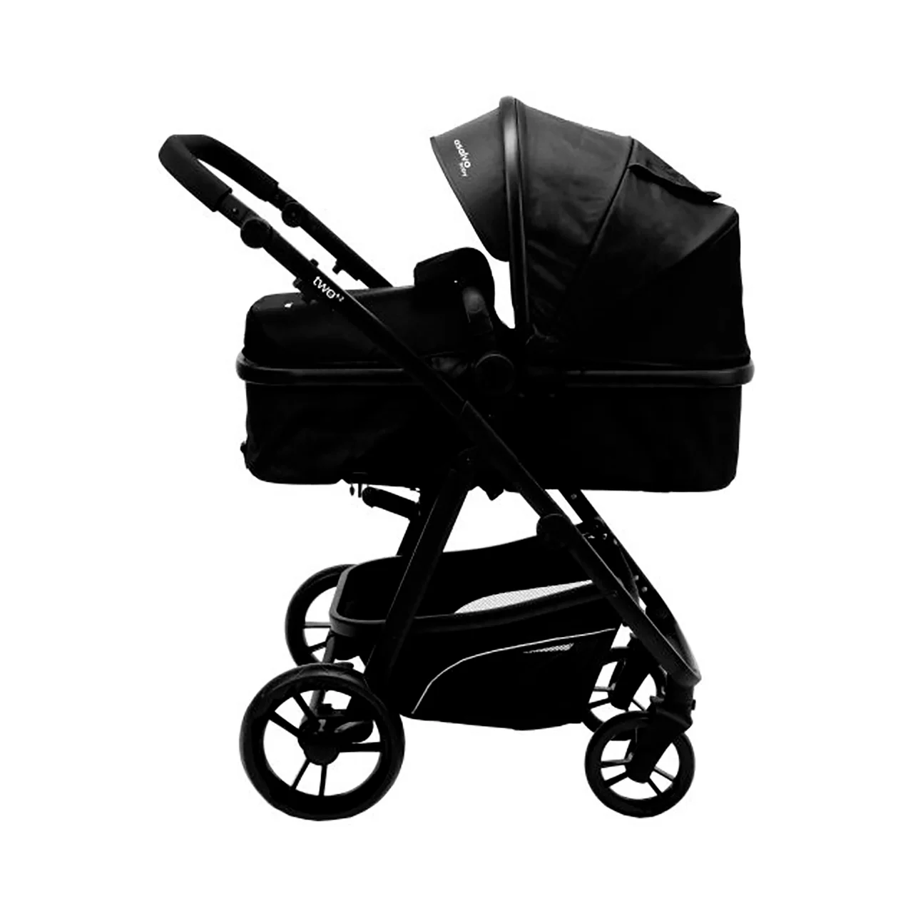Silla de paseo negra, combi convertible two, ESTAR ASALVO.