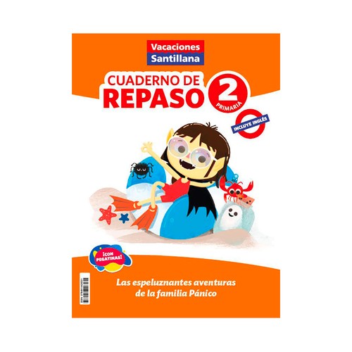 Vacaciones de repaso 2º primaria, cuaderno de actividades. SANTILLANA