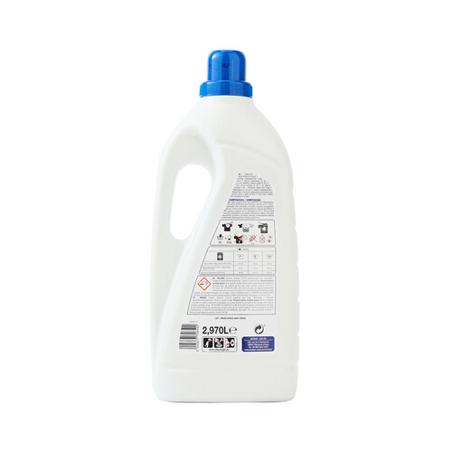 PRODUCTO ALCAMPO Detergente líquido fresco y limpio 55 lav. 3 l.