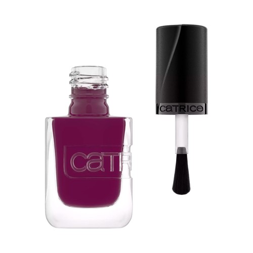 CATRICE Gel affair tono 023 Plum-believable Esmalte de uñas de larga duración tipo gel, tono purpura oscuro.
