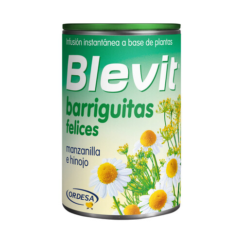 BLEVIT Infusión infantil instantánea a base de plantas BLEVIT Barriguitas felices 150 g.