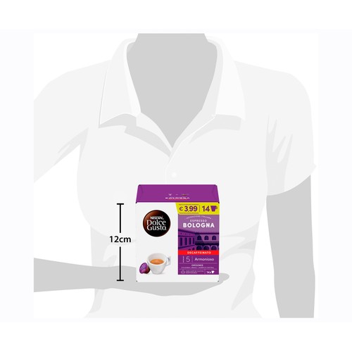 NESCAFÉ DOLCE GUSTO Café capsulas descafeinado bologna 14 uds 77 g