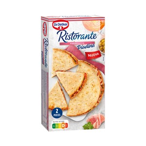 Imagen de DR. OETKER Ristorante Piadina (pan plano) rellena de jamón y Mozzarella 2 x 140 g.