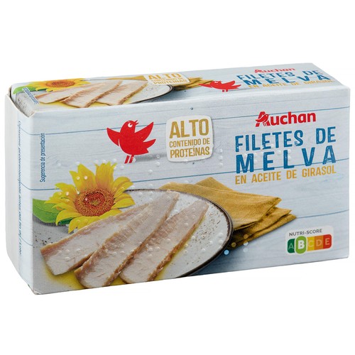 PRODUCTO ALCAMPO Filetes de melva en aceite de girasol lata de 85 g.