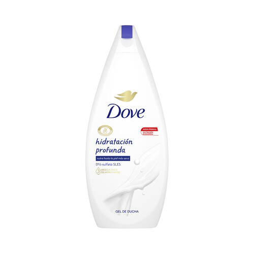 Gel de baño o ducha hidratación profunda (piel más suave) DOVE 750 ml