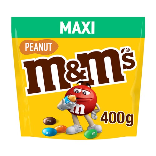 M&M'S XL Grageas cacahuete cubierto de chocolate de colores 400 g.