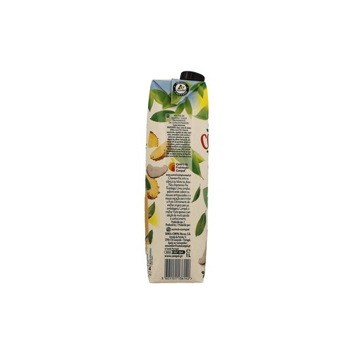 COMPAL Néctar de coco y piña brick de 1 l.