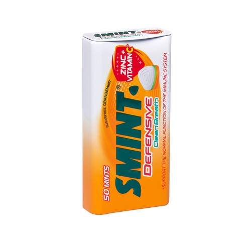 SMINT Caramelos comprimidos naranja, con zinc y Vitamina C SMINT 2 uds 70 g.