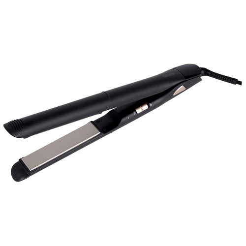 Plancha alisadora de pelo QILIVE Q.7765, cerámica, color negro, placas de 100mm., temperatura max. 200 ºC., bloqueo de placa.