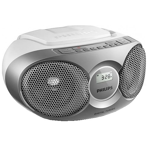 Radio CD PHILIPS Az215r/12 SOUNDMACHINE, lector multiformato, sintonizador de radio FM, refuerzo de graves.