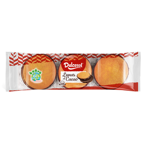 Lunas al cacao DULCESOL 6 uds. 350 gr,