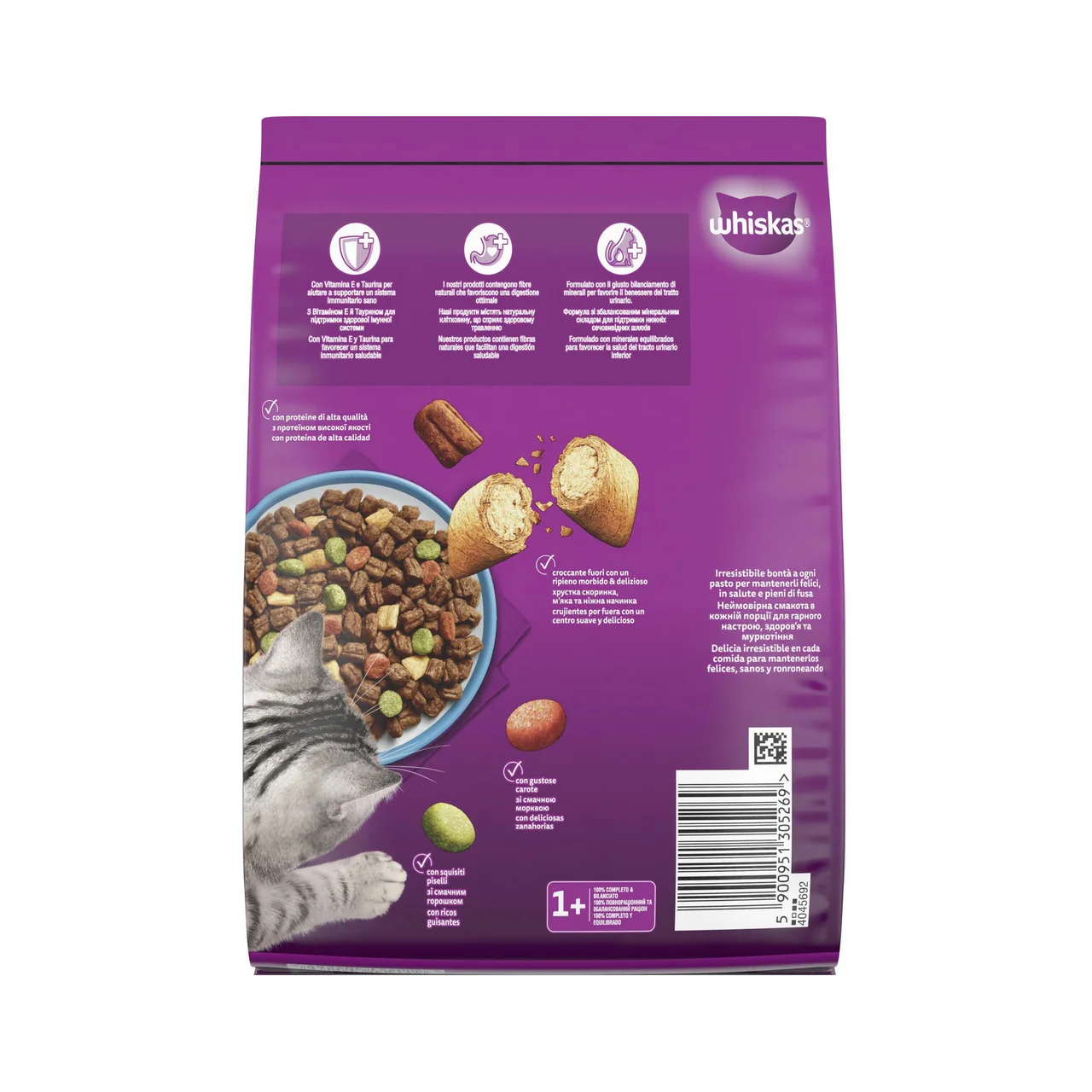 WHISKAS Alimento de gato seco adulto de atún 800g