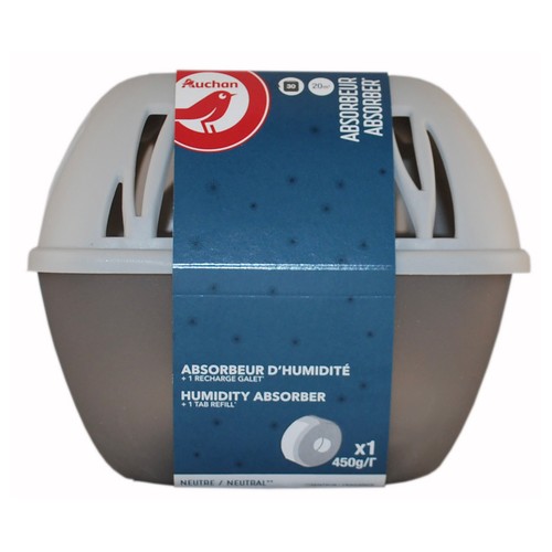 Absorbedor de humedad con recarga, 450g.PRODUCTO ALCAMPO.