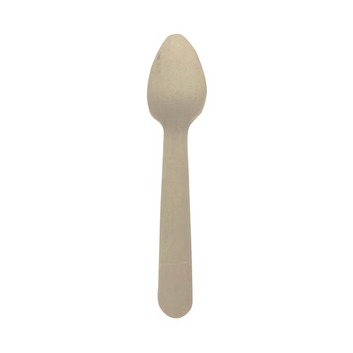 Cucharas desechables de madera, 100% natural, 10 unidades, Green ACTUEL.