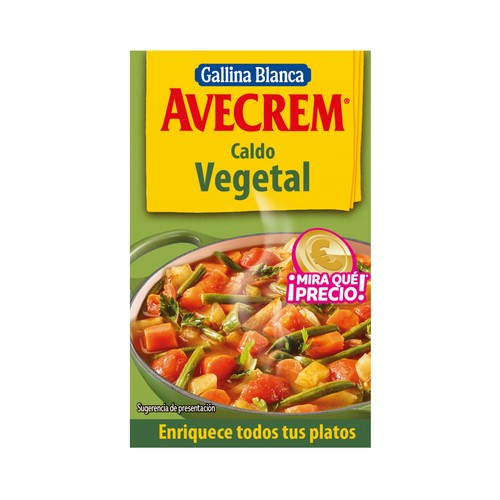 AVECREM Pastillas de caldo vegetal 8 uds. 80 g.