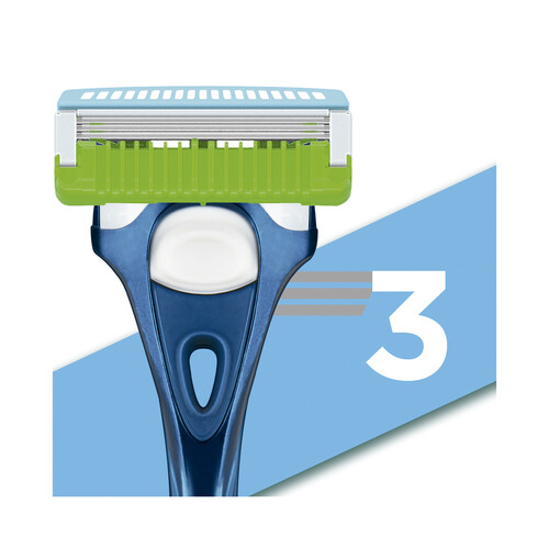 Maquinilla de afeitar con cabezal de 3 hojas WILKINSON Hydro comfort skin reset.