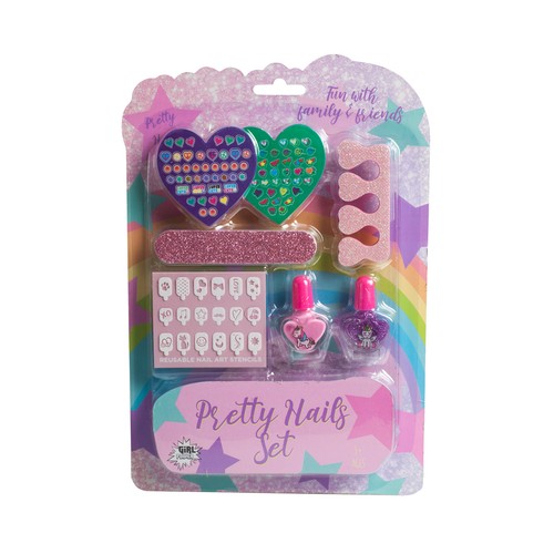 GIRL POWER Estuche infantil para manicura y pedicura.