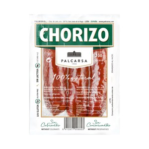 Imagen de PALCARSA Chorizo de León 100% natural PALCARSA 200 g.