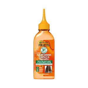 Imagen de FRUCTIS Tratamiento lamelar instantáneo reparador con aclarado para cabellos dañados FRUCTIS Hair drink papaya de Garnier 200 ml.