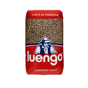 Imagen de LUENGO Extra Lentejas Pardina en  paquete de 500 g.