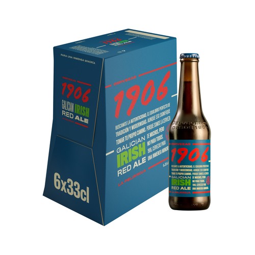 1906 Cervezas Irish Red Ale pack 6 uds. x 33 cl.