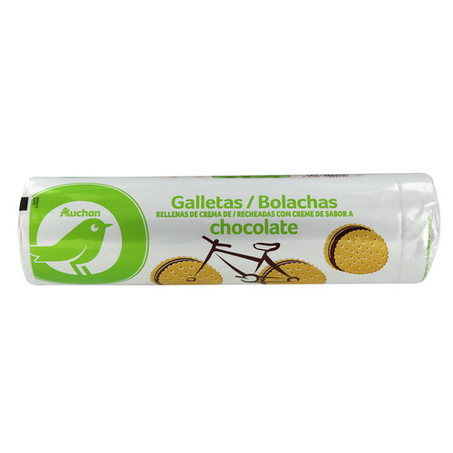 Galletas rellenas de chocolate PRODUCTO ECONÓMICO ALCAMPO 500 g.
