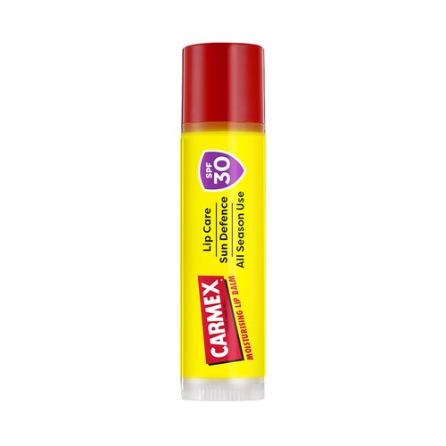 CARMEX Bálsamo (protector) labial hidratante con FPS 30 (medio) y sabor tropical.