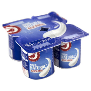 Imagen de AUCHAN Yogur natural azucarado 4 x 125 g Producto Alcampo
