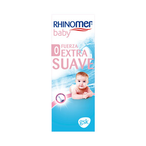 RHINOMER Agua de mar para limpieza nasal fuerza 0 (extra suave) RHINOMER baby 115 ml.