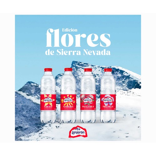 LANJARÓN Agua mineral  botella de  50 cl.