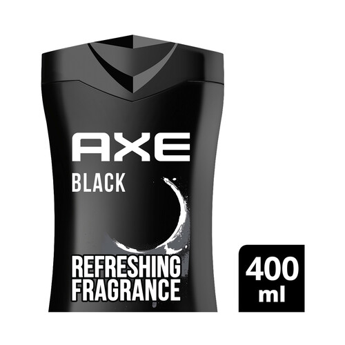 AXE Gel de baño o ducha para hombre con aroma a pera y madera de cedro AXE Black xl 400 ml.