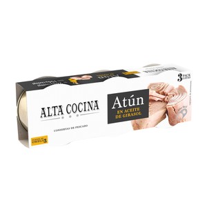 Atún en aceite de girasol 3 X 52 g.