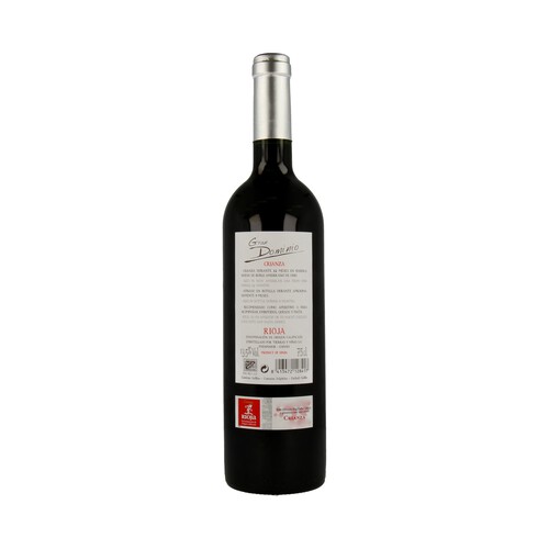Vino tinto crianza con denominación de origen Rioja GRAN DOMINO botella de 75 cl.