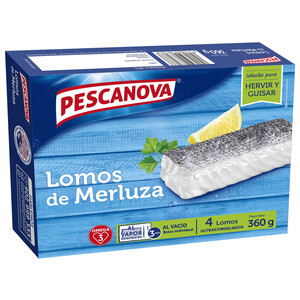 Imagen de PESCANOVA Lomos de merluza ultracongelados PESCANOVA 4 uds.