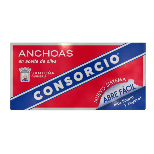 CONSORCIO Filetes de anchoa en aceite de oliva CONSORCIO 45 g.