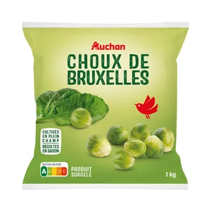 AUCHAN Coles de Bruselas ultracongeladas 1 kg Producto Alcampo.