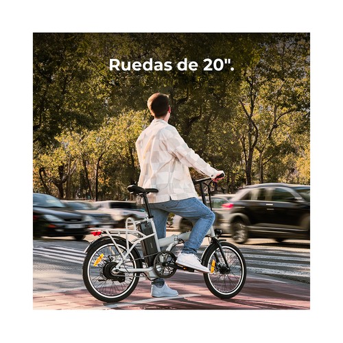 Bicicleta eléctrica CECOTEC Flexy,  250W, ruedas 20", autonomía 35Km.
