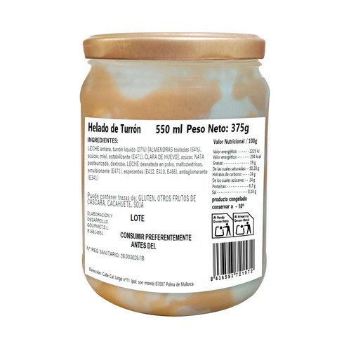 MURMUI Tarrina de cristal de helado El Almendro 550 ml.