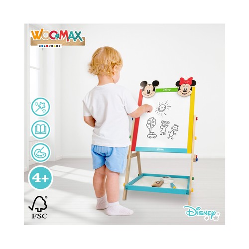 Pizarra Blanca/Negra con accesorio Woomax +4 Años, DISNEY