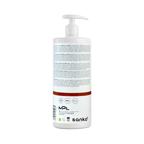 SANKO Gel de baño con aroma a caramelo y café 1 l.