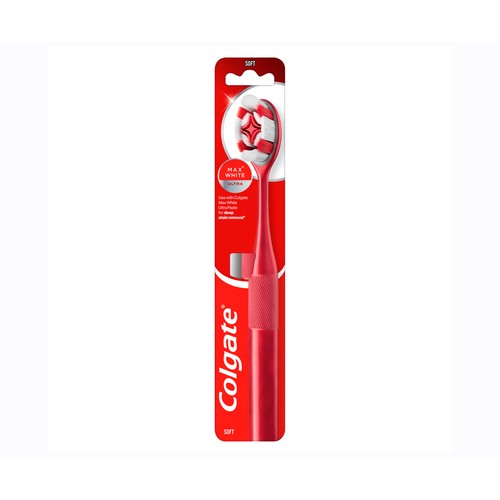 COLGATE Max white ultra Cepillo de dientes con filamentos suaves.