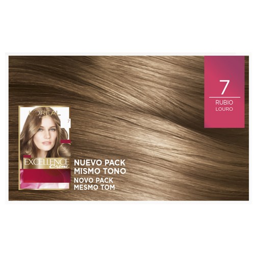 L´ORÉAL PARIS Excellence creme Tinte de pelo permanente tono 7 Rubio.