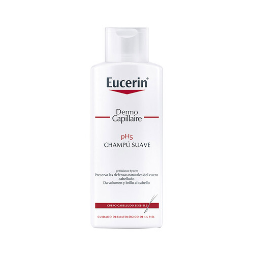 EUCERIN Champú suave con pH5, para cuero cabelludo sensible EUCERIN Dermo capillaire 250 ml.