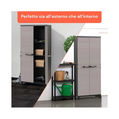 Armario con baldas 172x66x40cm. TOOMAX