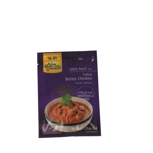 ASIAN HOME GOURMET Preparado especias para pollo a la mantequilla indio 50 g.