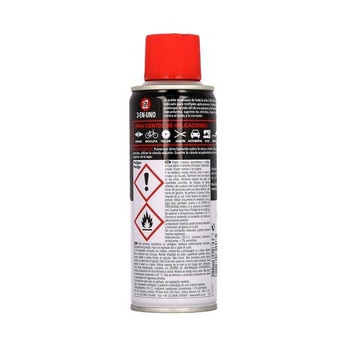 Spray de 200 mililitros de aceite multiusos con canula aplicadora 3 EN 1.