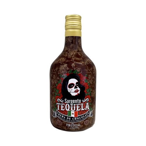 SARGENTO TEQUELA Crema de licor de chocolate con tequila y Agave botella 70 cl.