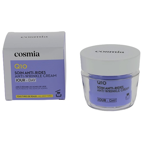 COSMIA Q10 Recarga de crema facial de día antiarrugas, para todo tipo de pieles 50 ml.